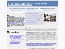 Tablet Screenshot of mortgagealmanac.com